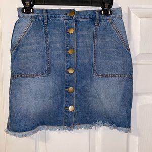 Blue jean skirt